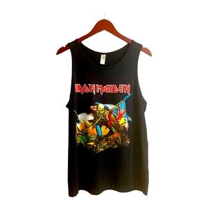 Iron Maiden graphic tank top for men